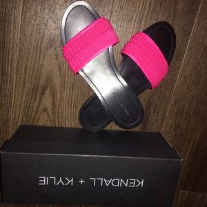 Kendall & Kylie slippers.